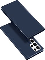 Telefoon hoesje geschikt voor Samsung Galaxy S23 Ultra 5G - Dux Ducis Skin Pro Book case - Blauw