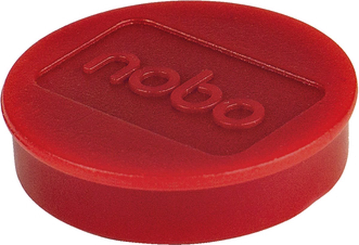 Magneet nobo 32mm 800gr rood | Blister a 10 stuk | 60 stuks