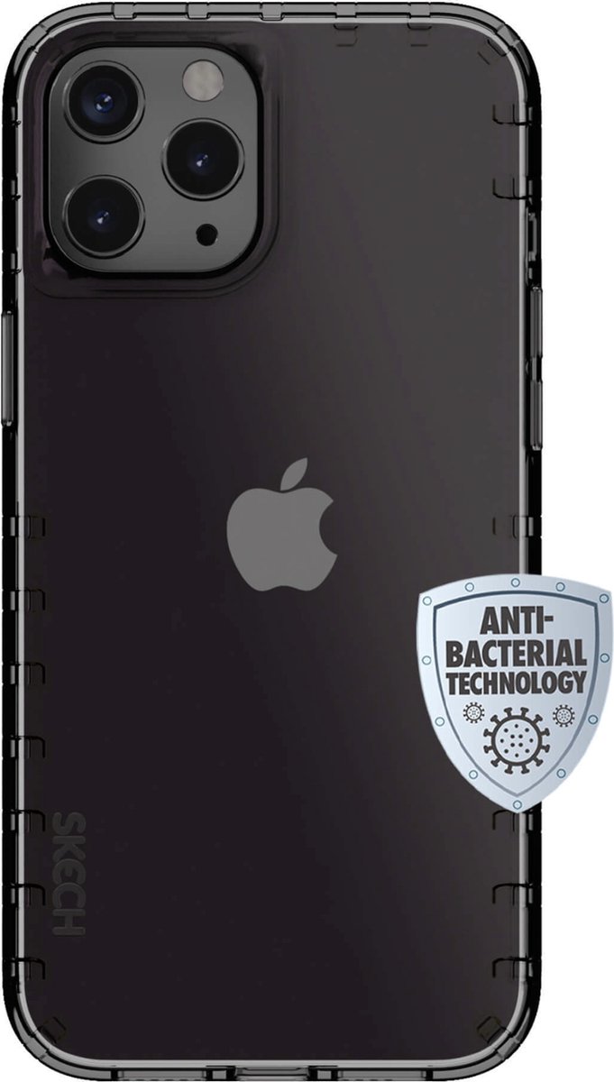 Skech Echo Case Hoesje voor Apple iPhone 12 / iPhone 12 Pro - Onyx (Antibacterial) (shock-proof)
