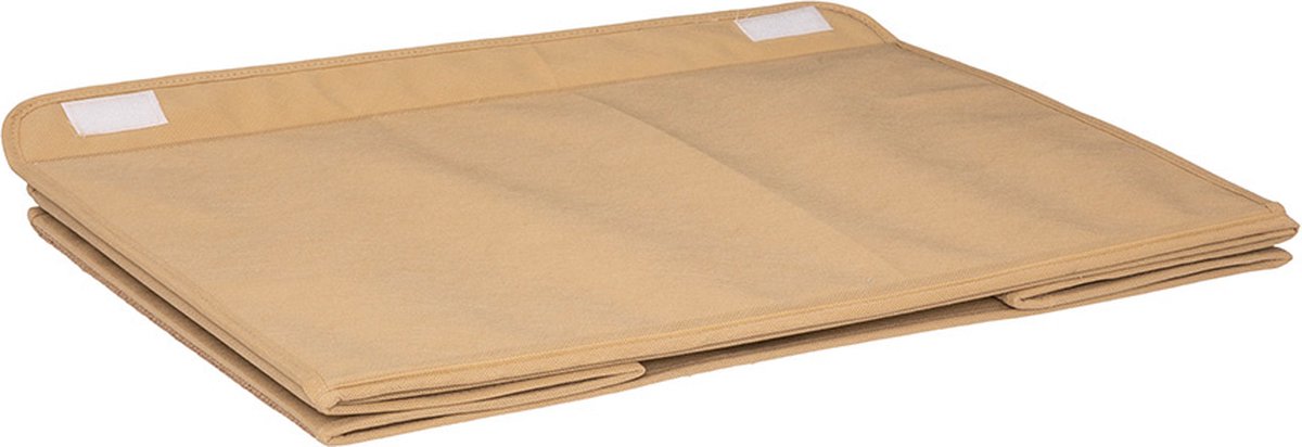 Atmosphera Opbergdoos - Jute en katoen, 57 x 36 x 36 cm, beige en bruin