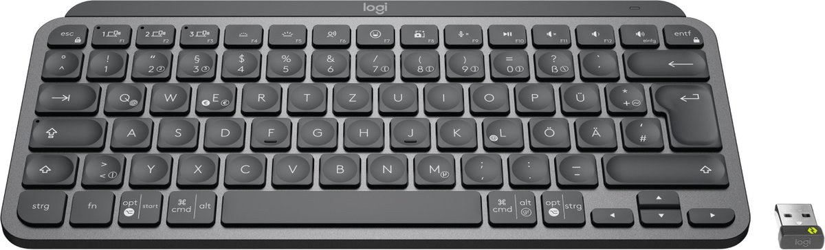 Logitech Mx Keys Mini For Business toetsenbord RF-draadloos + Bluetooth QWERTZ Duits Grafiet
