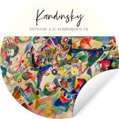 WallCircle - Muurstickers - Behangcirkel - Schilderij - Kandinsky - Oude meesters - ⌀ 120 cm - Muurcirkel - Zelfklevend - Ronde Behangsticker XXL
