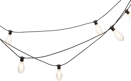 Føro Papaya lichtsnoer extra warm wit - groot - set van 10 meter met 10 led-lampen