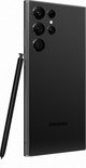 Zwarte Samsung Galaxy S22 Ultra met S Pen.
