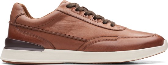 Clarks Gereld Lace Sneakers voor heren, zwart leder, 44 EU