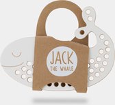 Inrijgplank hout | Jack de walvis | veterspel | educatief montessori speelgoed | Milintoys | Thuismusje