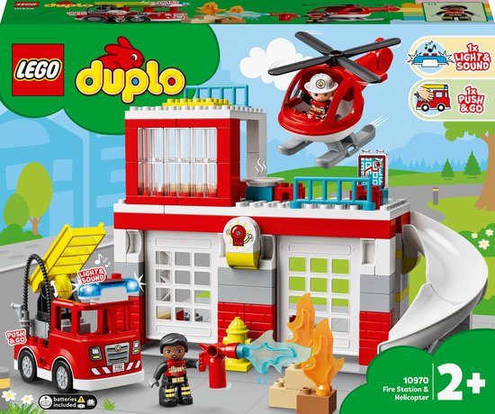 LEGO DUPLO Brandweerkazerne & Helikopter - 10970 cadeau geven
