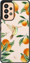 Hoesje geschikt voor Samsung Galaxy A53 - Tropical fruit - TPU Hard Case Backcover - Oranje - ELLECHIQ