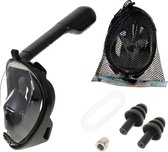 Snorkelmasker - Duikbril - Set - L/XL - Opvouwbaar - Zwart