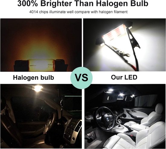 Kit 2 Ampoules LED Phares D1S 6000K 110W, Blanc Xenon, Compatible Audi A4 B7/S4/RS4, Avec CANbus, Neuves