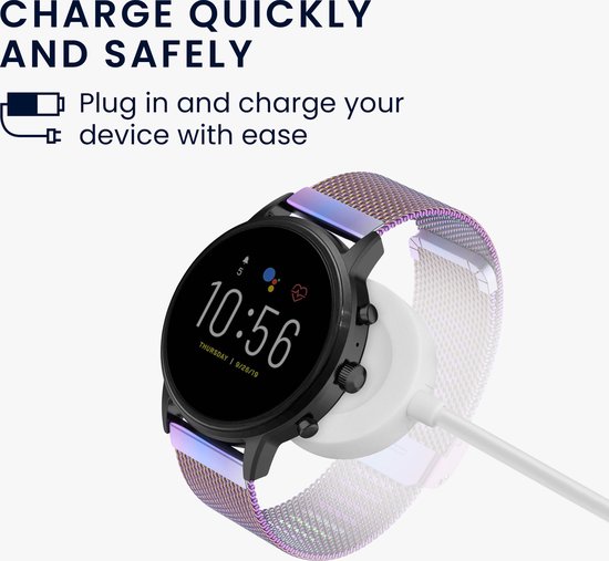 Câble De Recharge USB Pour Smartwatch Fossil Gen 6/5/4 & Skagen Falster 2 - Marque Kwmobile
