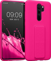 kwmobile back cover voor smartphone - geschikt voor Xiaomi Redmi Note 8 Pro - 1x beschermhoesje van kunststof - In neon roze