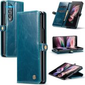 Casemania Hoesje Geschikt voor Samsung Galaxy Z Fold 4 Rustiek Emerald Green - Portemonnee Book Case