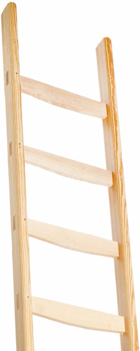 Houten bibliotheekladder/Houten boekenkastladder/Enkele houten ladder