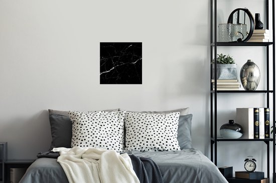 Stickers muraux - Sticker Feuille - Marbre - Zwart - Aspect Marbre - Wit - Luxe - Pierre - 30x30 cm - Film Adhésif - Stickers muraux Chambre Enfant - Papier Peint Auto Adhésif
