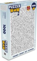 Puzzel Graniet - Zwart - Wit - Patroon - Grijs - Legpuzzel - Puzzel 1000 stukjes volwassenen