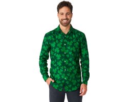 Suitmeister St. Pats Green - Heren Overhemd - St. Patrick's Day - Groen - Maat L Image