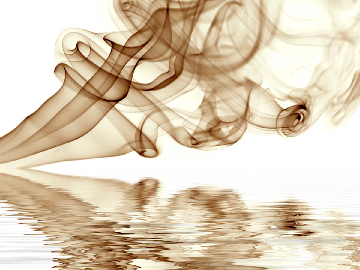 Fotobehang - Smoke curls.