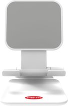 Orange Donkey Telefoon en Tabletstandaard – Wit – Tafelmodel smartphone en tablet houder opvouwbaar en verstelbaar - Ergonomische multi-angle tablethouder – Universeel: ook voor e-readers