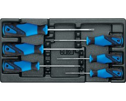 Gedore - 1500 ES-2163 TX - 3-C schroevendraaier-set - 6 delig