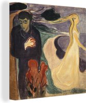 Canvas Schilderij Separation - Edvard Munch - 20x20 cm - Wanddecoratie