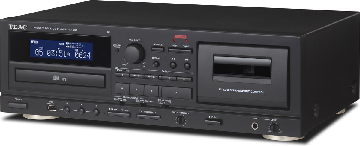 TEAC AD-850-SE/B cd-speler Persoonlijke cd-speler Zwart