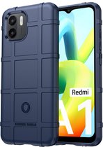 iMoshion Hoesje Geschikt voor Xiaomi Redmi A2 / Redmi A1 Hoesje Siliconen - iMoshion Rugged Shield Backcover - Blauw