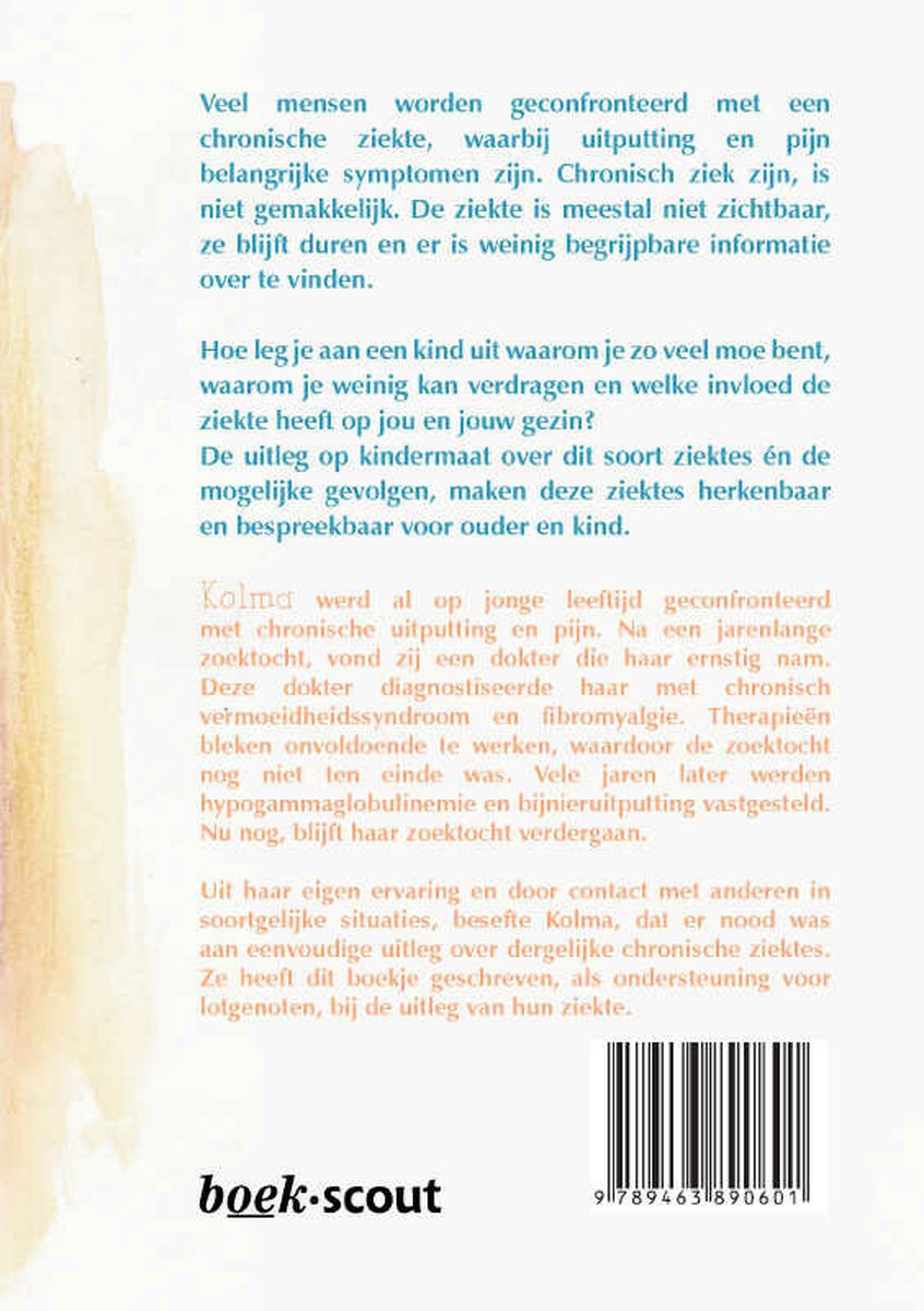 Mama is ziek... maar je ziet het niet - back cover