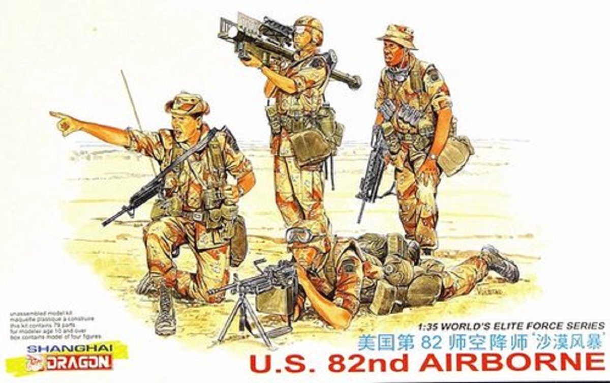Dragon Modelbouwpakket Militaire voertuigen - 3006 U.S. 82nd Airborne -Worlds Elite Force Series Plastic - 1:35 - Modelbouw