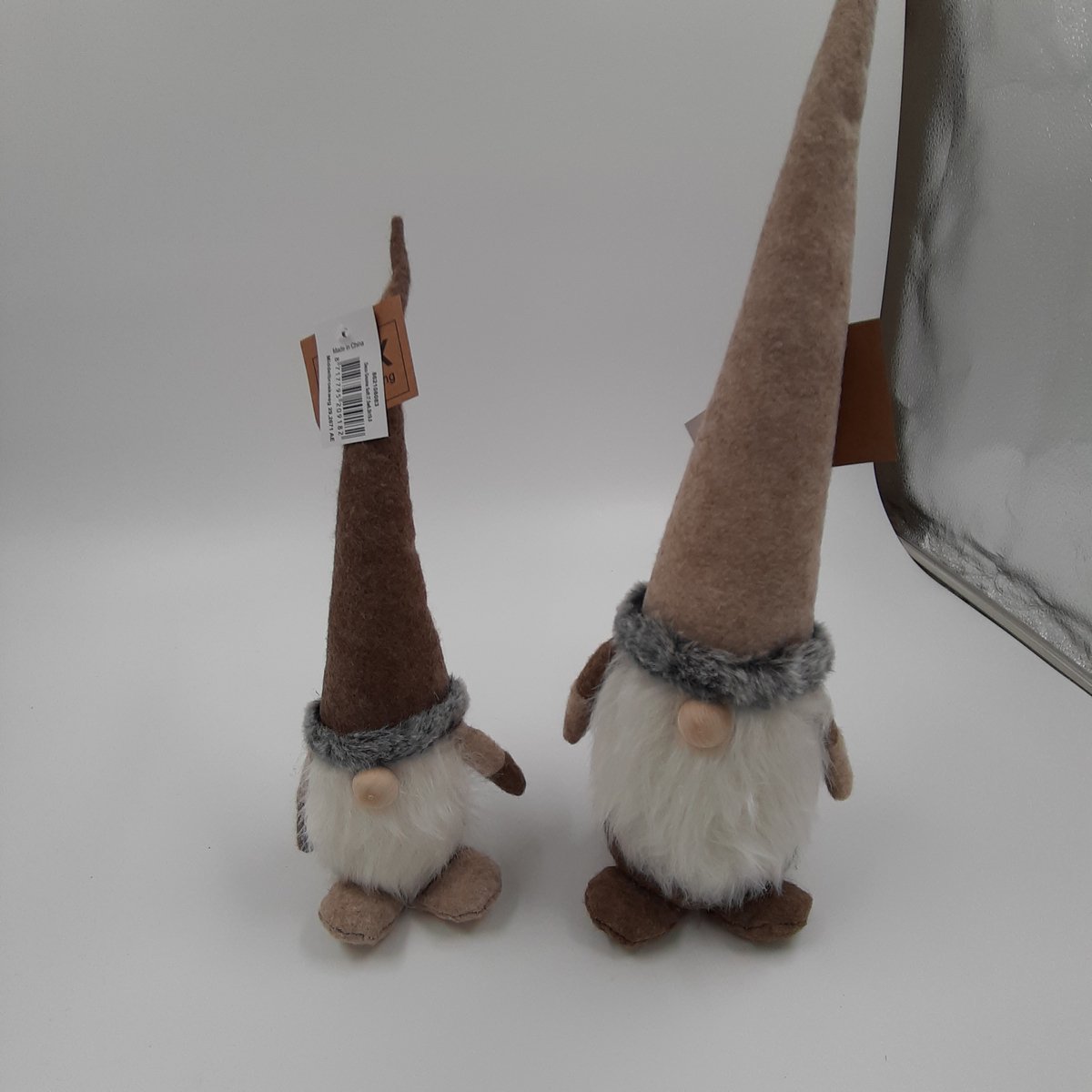 Herfst - Gnome - Kabouters - Set van 2 - Bruintinten - Staand