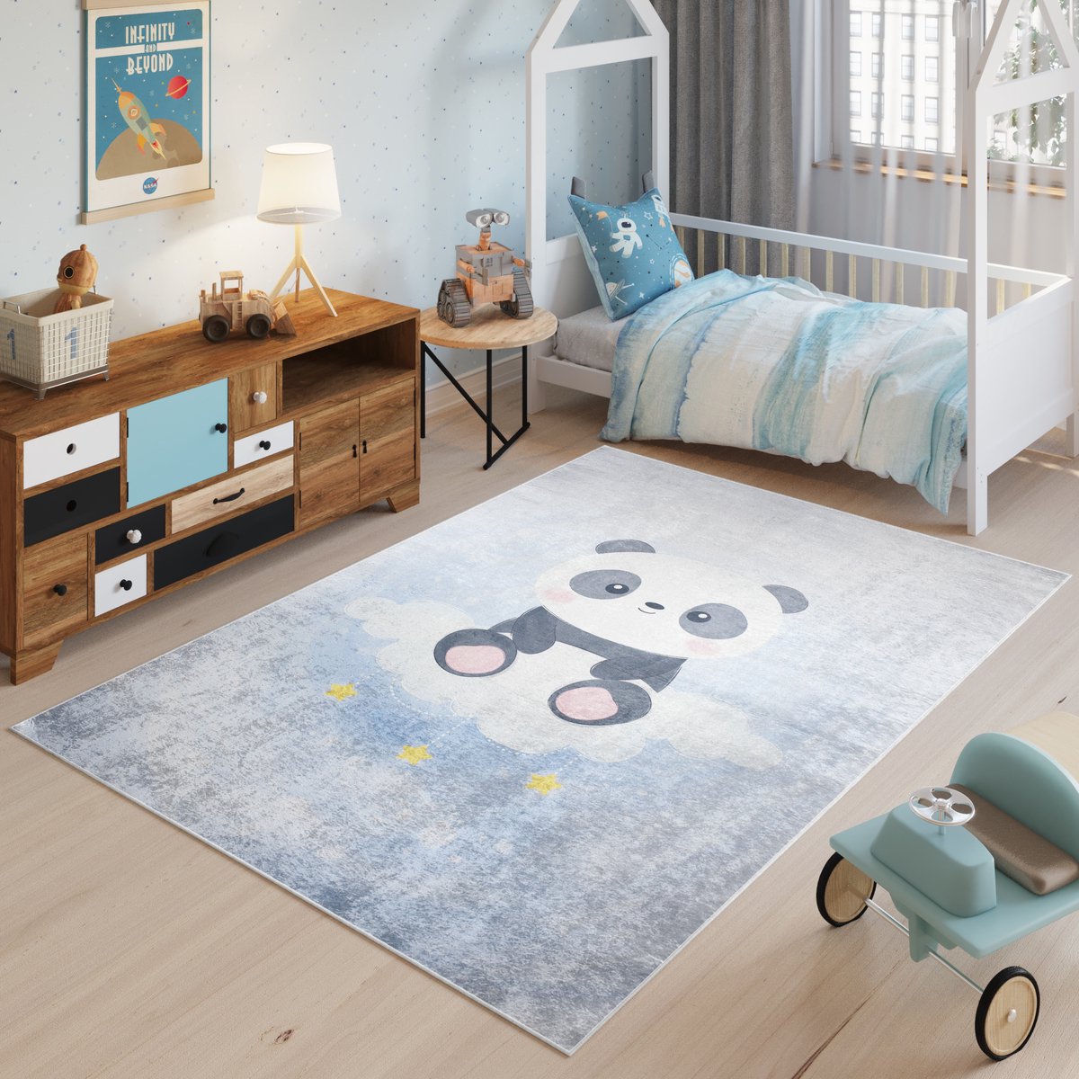 Tapiso Emma Vloerkleed Kinderkamer Babykamer Kleed Kindervloerkleed- 160x230