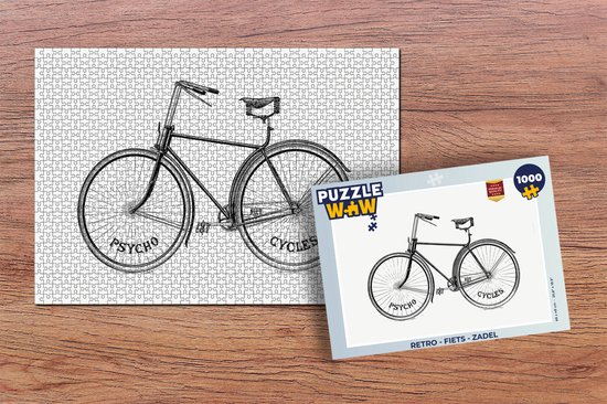 Puzzle Rétro - Vélo - Selle - Jigsaw Puzzle - Puzzle 1000 pièces adultes |  bol.com