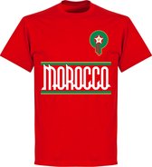 Marokko Team T-Shirt - Rood - 3XL