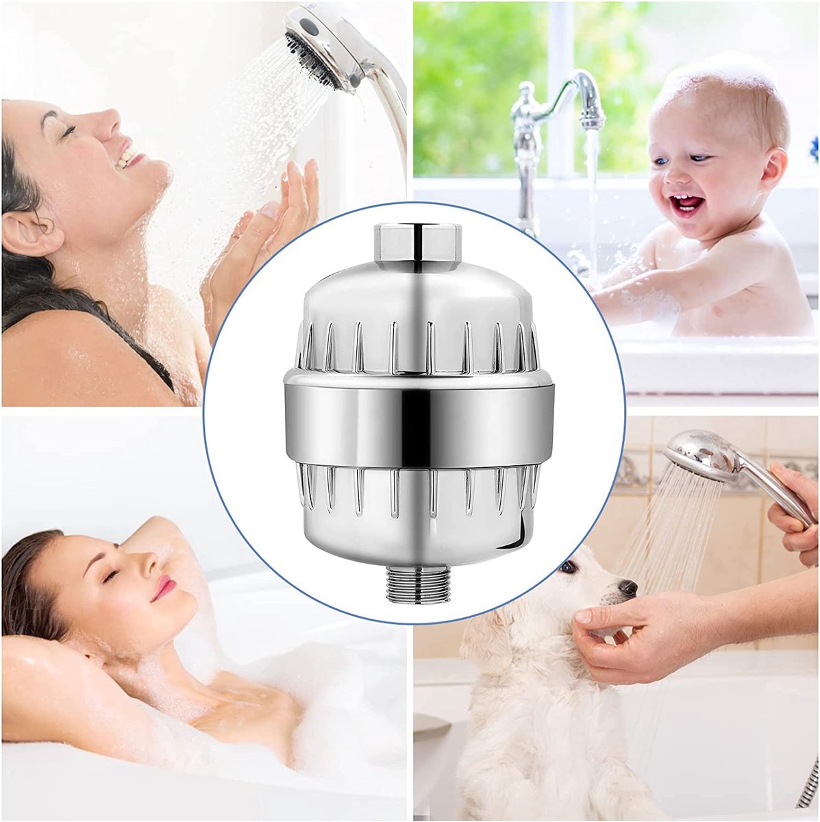 Filtre De Douche Filterbaby Série Diamond – Filtre Intégré, Installation Universelle