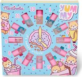 Martinelia -  Kids Beauty Nageldeco Set - 12 delige kinder nagellak set 25 x 25 cm - Yummy Best Friends glitter nagellak - kawaïi dessin - cadeautip