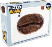 Puzzel Extreme close up gebraden koffieboon met kleine details - Legpuzzel - Puzzel 1000 stukjes volwassenen