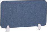 Beliani WALLY - Paravent de bureau - bleu - polyester