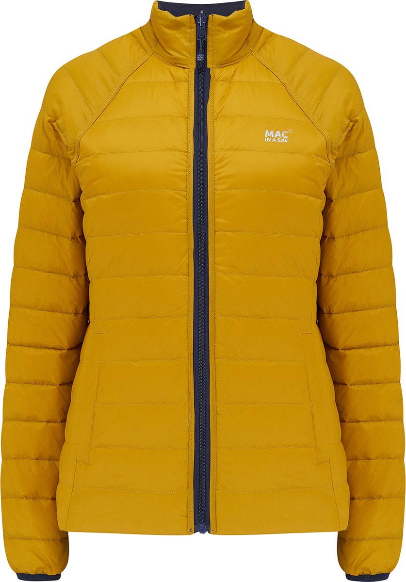 POLAR Donsjas Mustard Woman Marineblauw