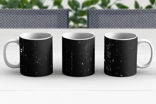 Mug - Mug à Café - Zwart - Wit - Structure - Design - Mugs - 350 ML - Tasse  - Mugs à... | bol