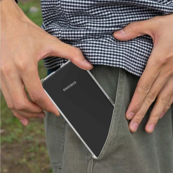 Coque en siliconen hoesje TPU antichoc transparente Smartphonica Samsung Galaxy A52 avec pare-chocs / coque arrière