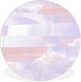 WallCircle - Wandcirkel ⌀ 60 - Pastel - Verf - Design - Ronde schilderijen woonkamer - Wandbord rond - Muurdecoratie cirkel - Kamer decoratie binnen - Wanddecoratie muurcirkel - Woonaccessoires
