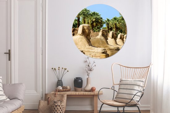 Sphinx en Egypte Assiette en plastique cercle mural Ø 140 cm
