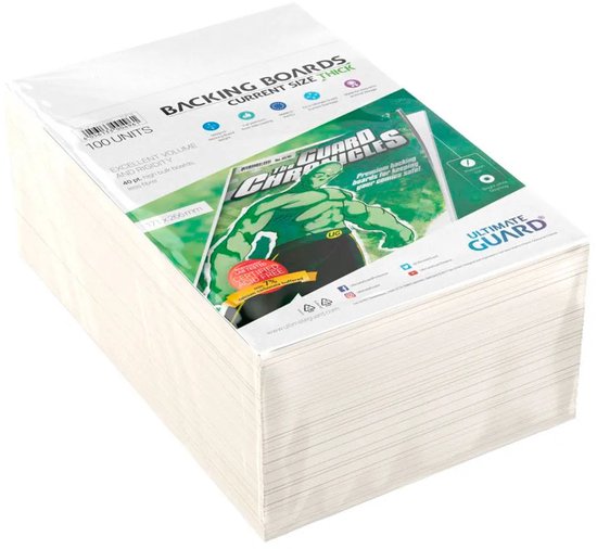 Ultimate Guard Comic Backing Boards (100) - Current Size Thick van Ultimate Guard — afbeelding 3