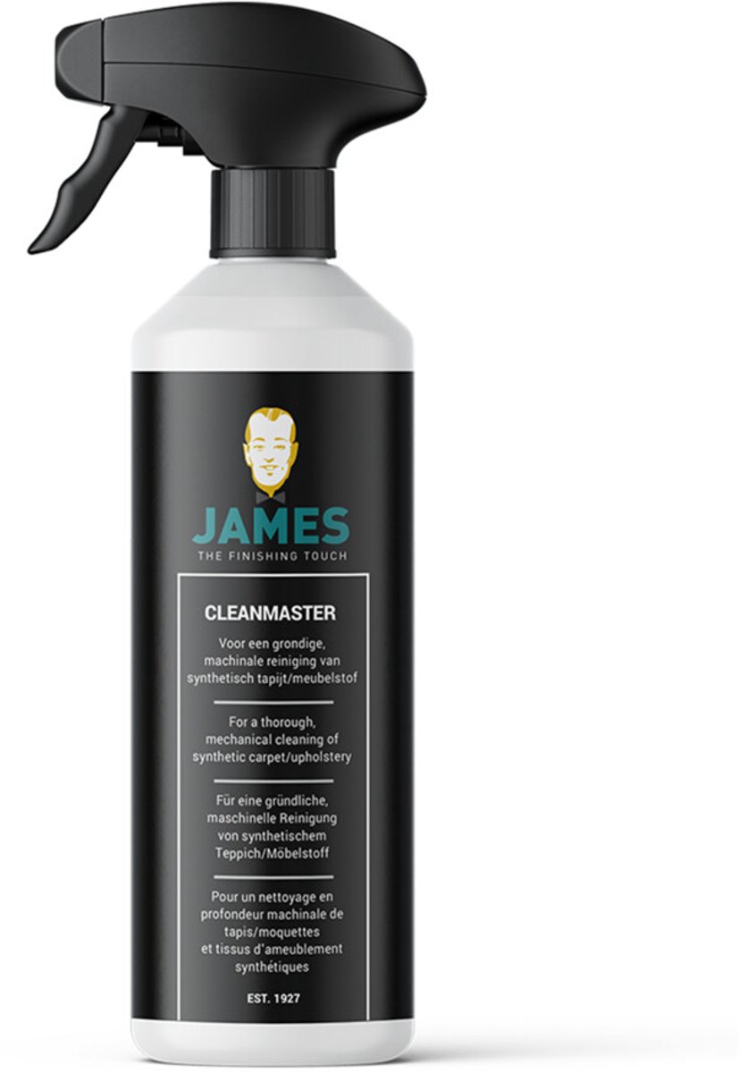 James Cleanmaster 3 x 500 ml – Tapijtreiniger voor Synthetisch Tapijt & Meubelstof – Voor Sproei Extractiemachine – Dieptereiniging - Voordeelverpakking