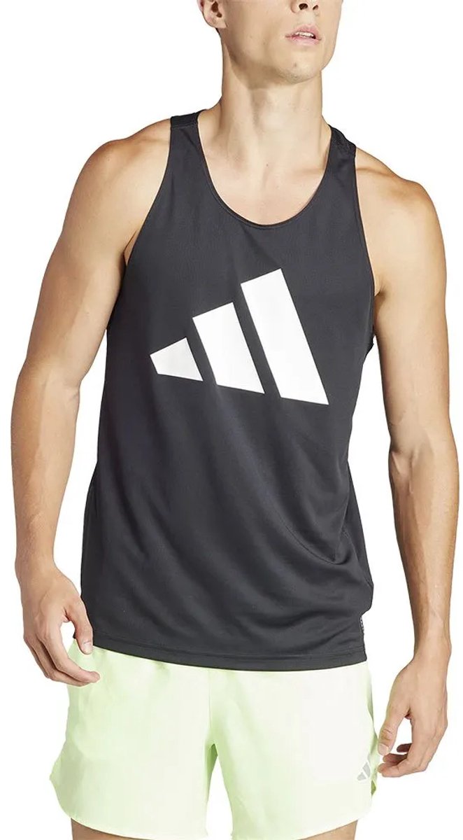 Adidas Run It Mouwloos T-shirt Man Zwart
