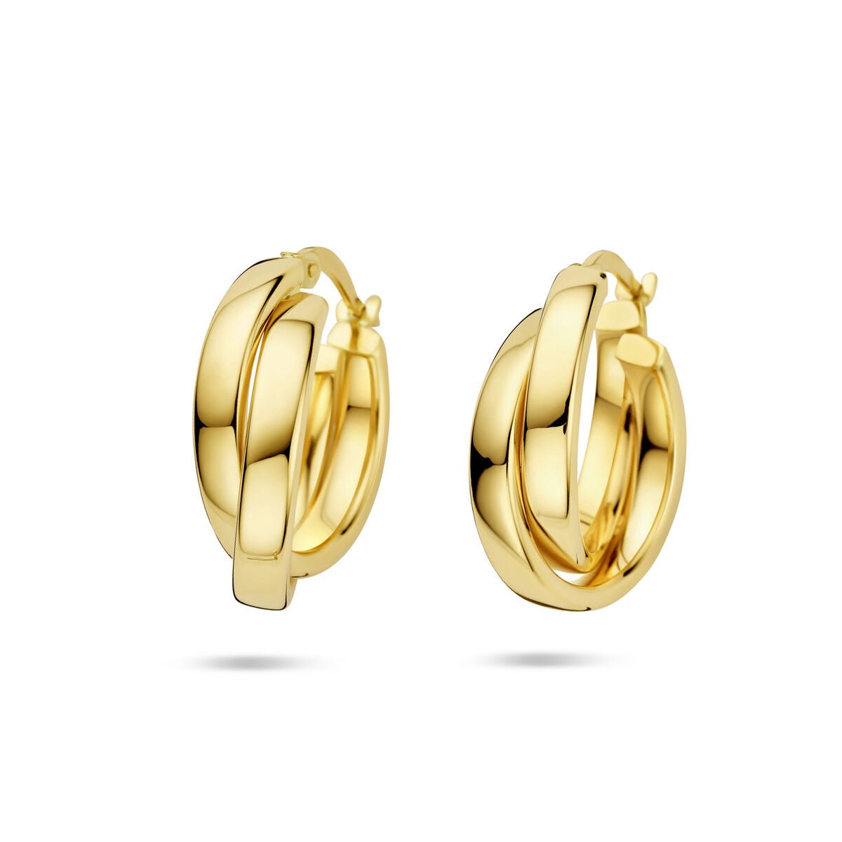 14K Geelgouden oorringen 21 mm - 4035246