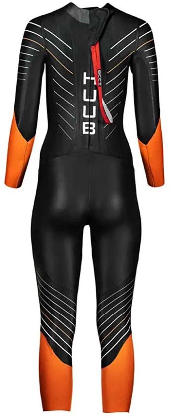 Huub Araya Combinaison De Plongée Homme – Néoprène Super Flexible, Position Neutre Des Bras, Fermeture éclair, Noir/orange, Pour Triathlon
