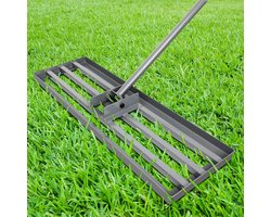 Lawn Leveling Rake met Verlengde Handgreep - 30x10 Heavy Duty Tuingereedschap voor Nivelleren van Tuinaarde en Compost