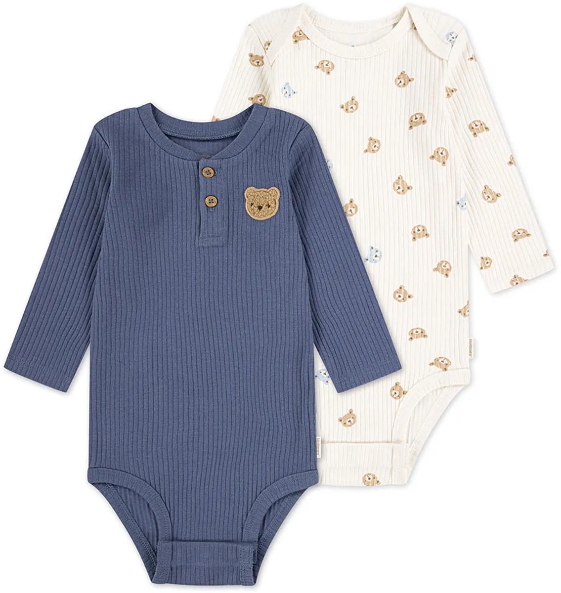 Huggies Clothes 5z2860 Lichaam 2 Eenheden Wit,Blauw 9 Months