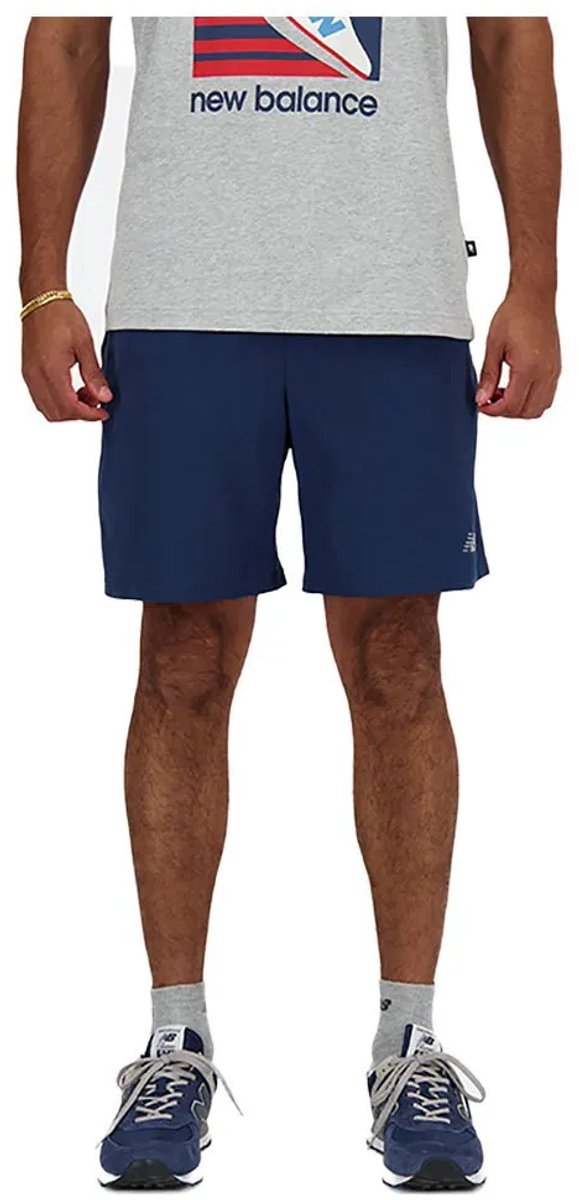 New Balance Sport Essential Short 7″ Heren Sportbroek Blauw